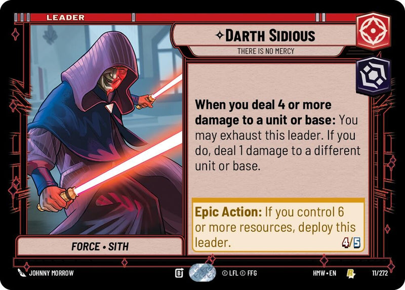 Image for Darth Sidious - There Is No Mercy (11/272) [Homeworlds] - Star Wars: Unlimited