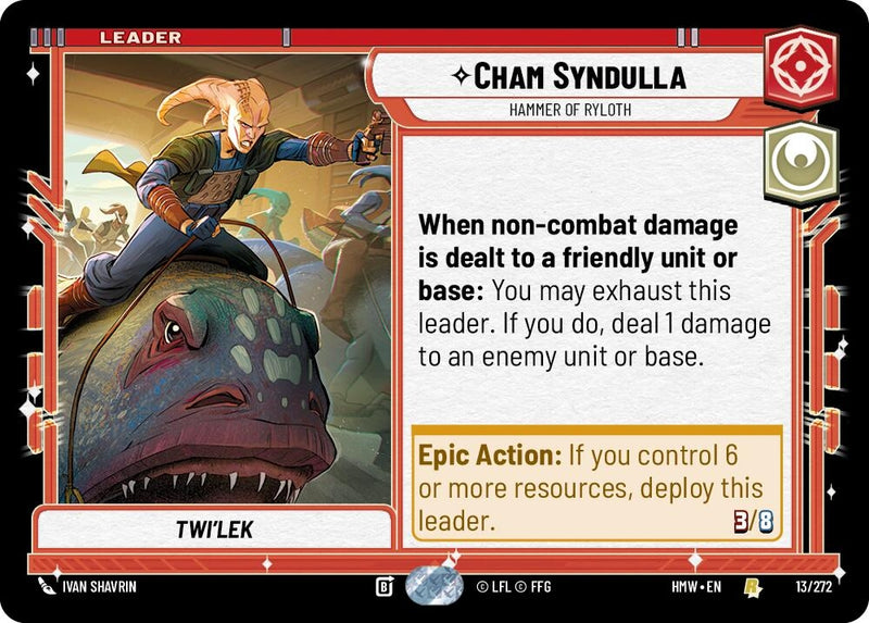 Image for Cham Syndulla - Hammer of Ryloth (13/272) [Homeworlds] - Star Wars: Unlimited