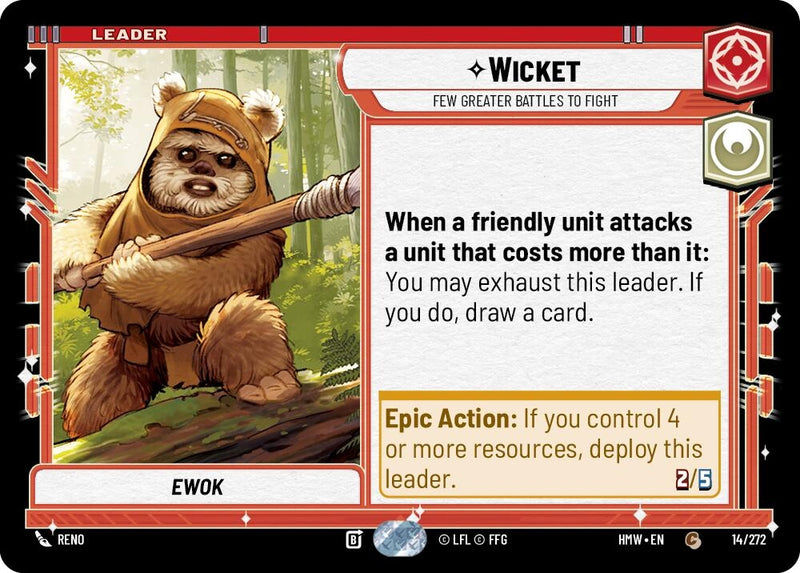 Image for Wicket - Few Greater Battles to Fight (14/272) [Homeworlds] - Star Wars: Unlimited