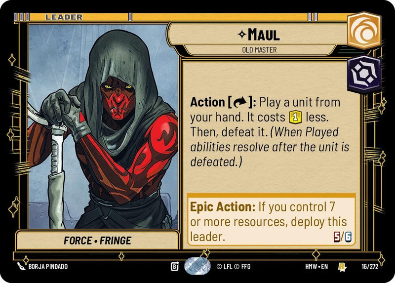 Image for Maul - Old Master (16/272) [Homeworlds] - Star Wars: Unlimited