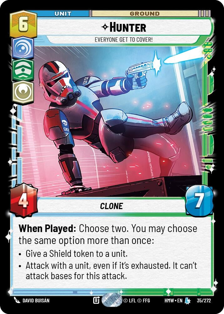 Image for Hunter - Everyone Get to Cover! (35/272) [Homeworlds] - Star Wars: Unlimited