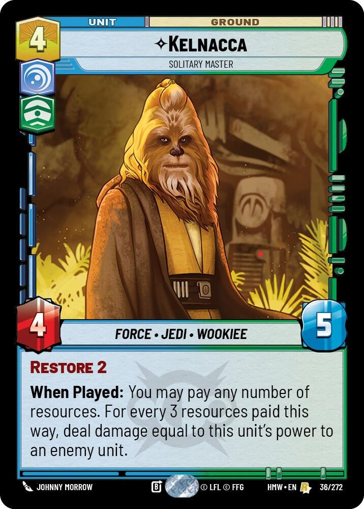 Image for Kelnacca - Solitary Master (36/272) [Homeworlds] - Star Wars: Unlimited
