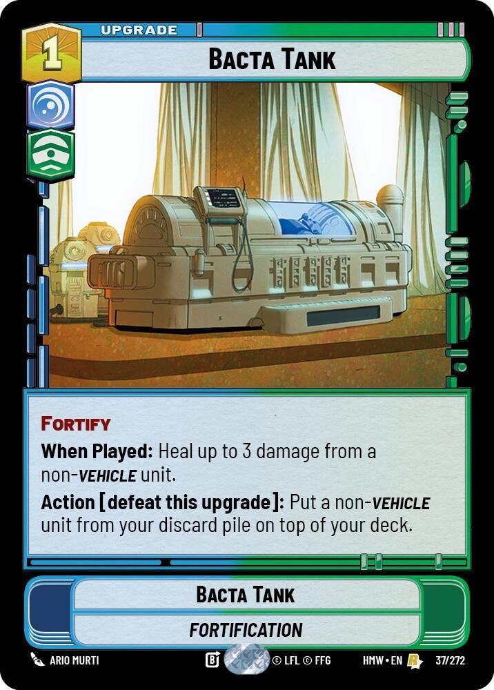 Image for Bacta Tank (37/272) [Homeworlds] - Star Wars: Unlimited
