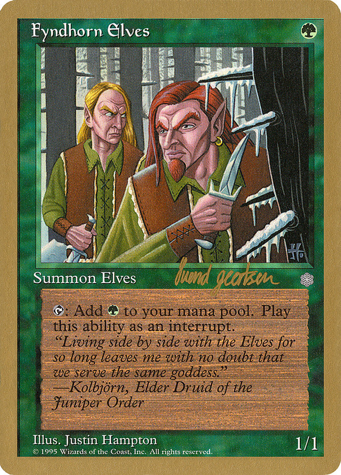 Fyndhorn Elves - 1997 Svend Geertsen (ICE) [World Championship Decks]
