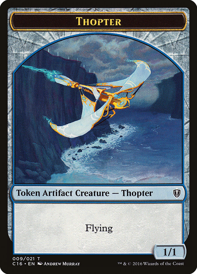 Horror // Thopter Double-Sided Token (19 // 9) [Commander 2016]
