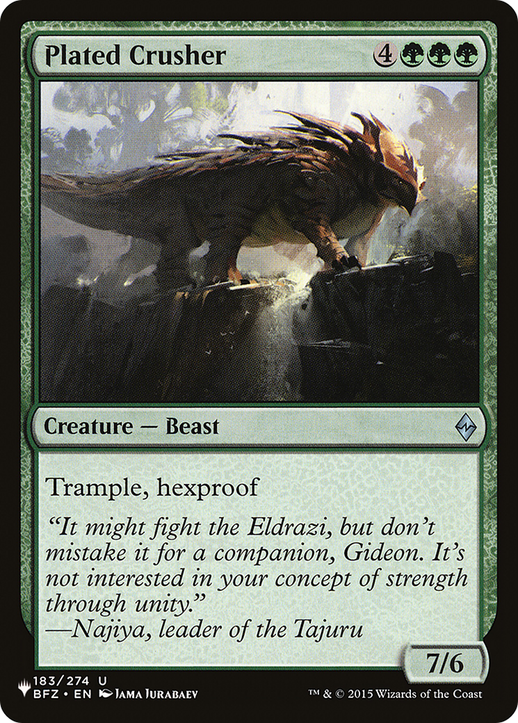 Plated Crusher (183/274) [The List Reprints]