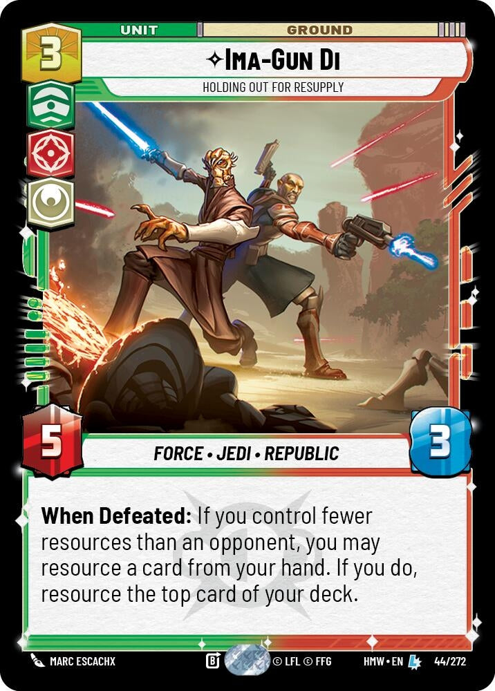 Image for Ima-Gun Di - Holding Out For Resupply (44/272) [Homeworlds] - Star Wars: Unlimited