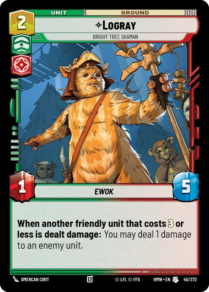 Image for Logray - Bright Tree Shaman (45/272) [Homeworlds] - Star Wars: Unlimited