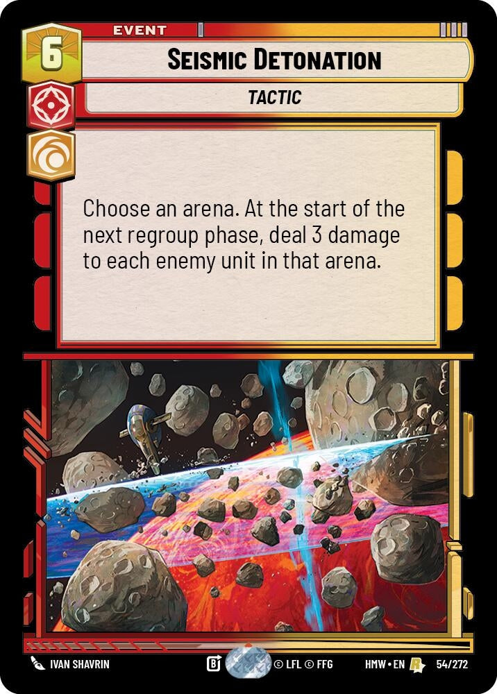 Image for Seismic Detonation (54/272) [Homeworlds] - Star Wars: Unlimited
