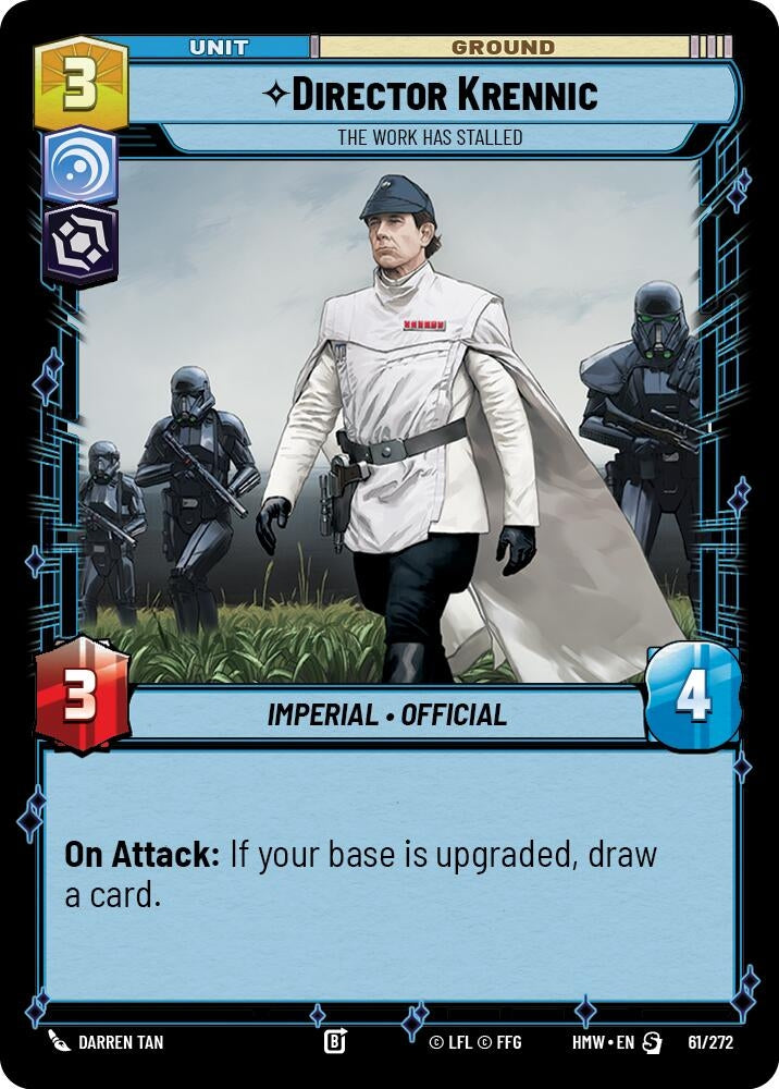 Image for Director Krennic - The Work Has Stalled (61/272) [Homeworlds] - Star Wars: Unlimited
