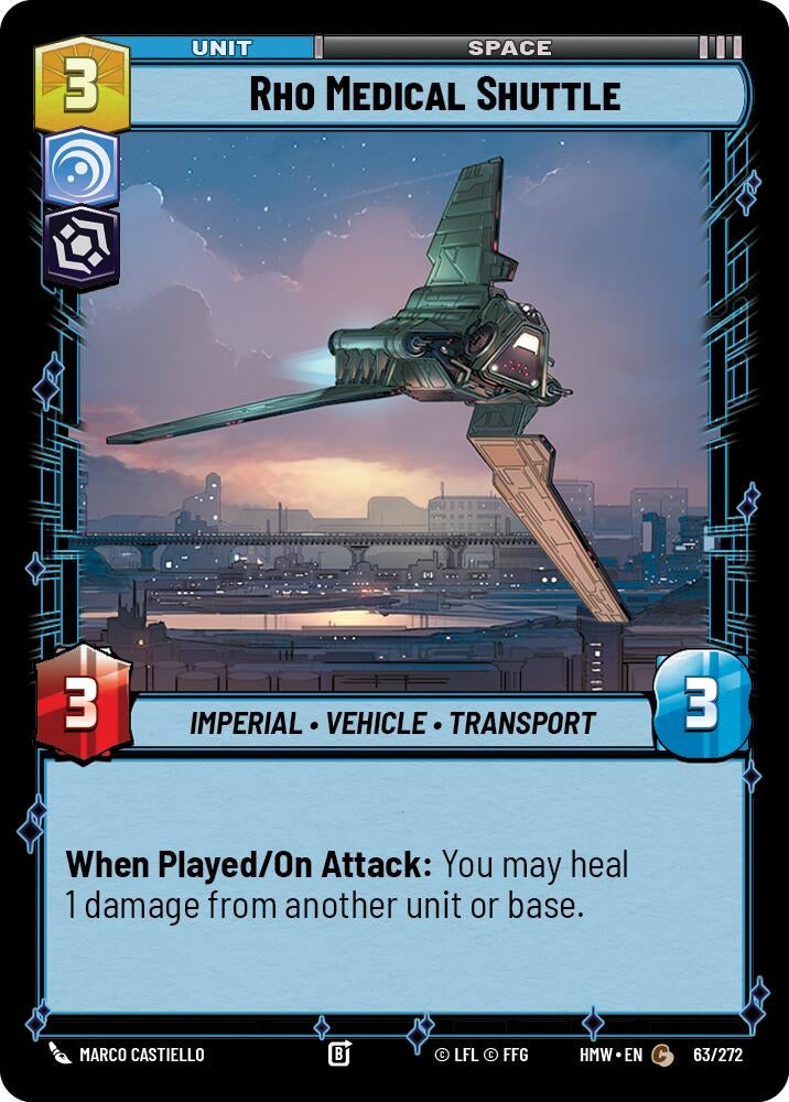 Image for Rho Medical Shuttle (63/272) [Homeworlds] - Star Wars: Unlimited