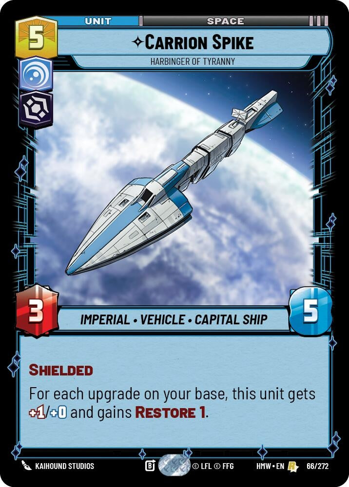 Image for Carrion Spike - Harbinger of Tyranny (66/272) [Homeworlds] - Star Wars: Unlimited