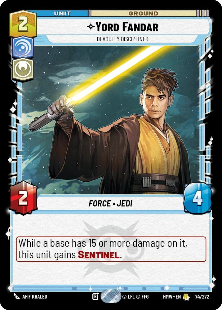 Image for Yord Fandar - Devoutly Disciplined (74/272) [Homeworlds] - Star Wars: Unlimited