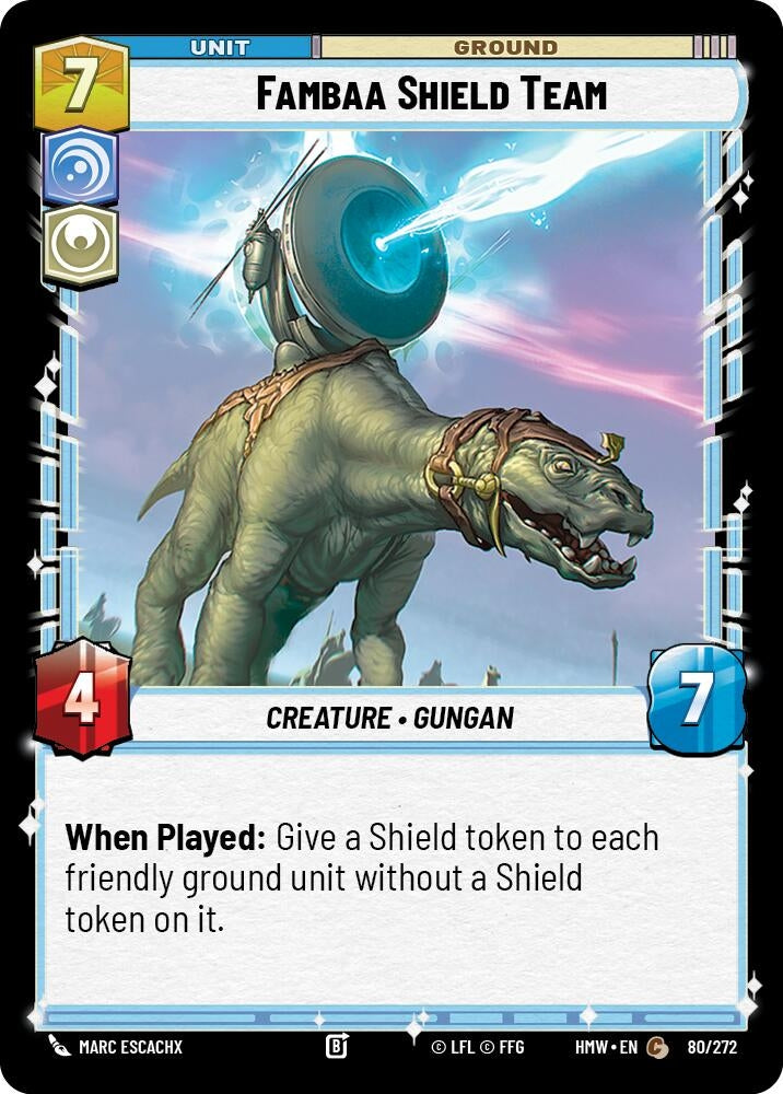 Image for Fambaa Shield Team (80/272) [Homeworlds] - Star Wars: Unlimited