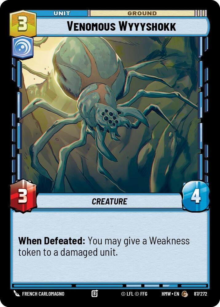 Image for Venomous Wyyyshokk (87/272) [Homeworlds] - Star Wars: Unlimited