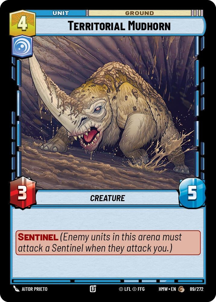 Image for Territorial Mudhorn (89/272) [Homeworlds] - Star Wars: Unlimited