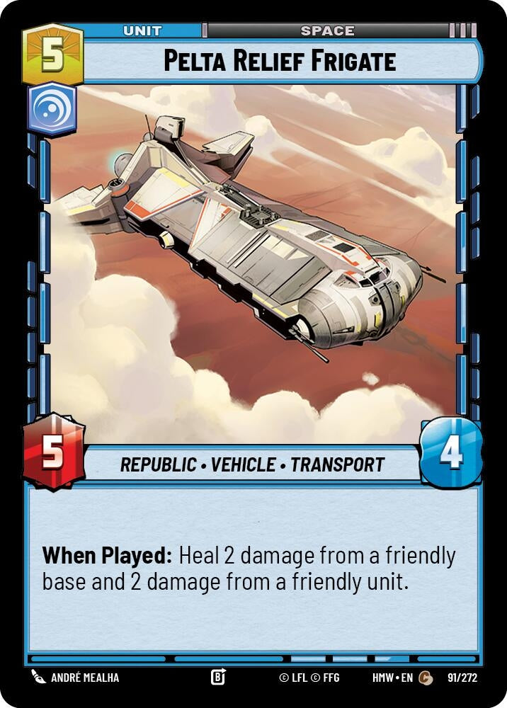 Image for Pelta Relief Frigate (91/272) [Homeworlds] - Star Wars: Unlimited