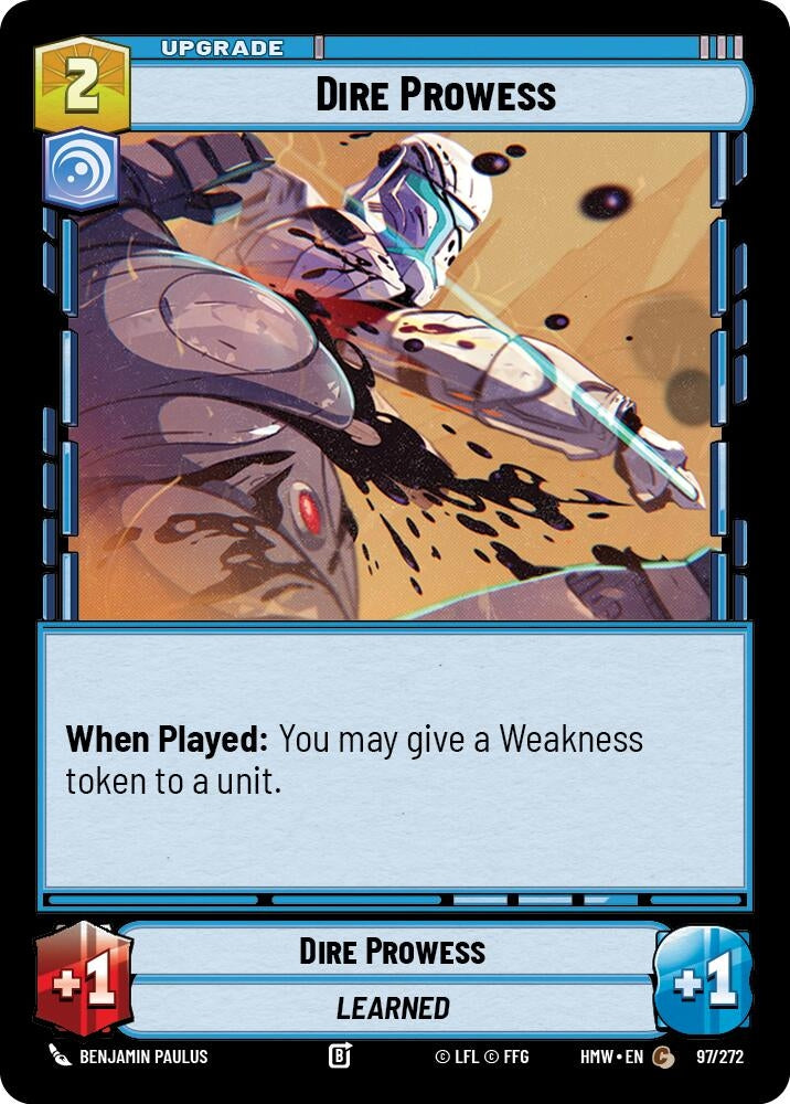 Image for Dire Prowess (97/272) [Homeworlds] - Star Wars: Unlimited