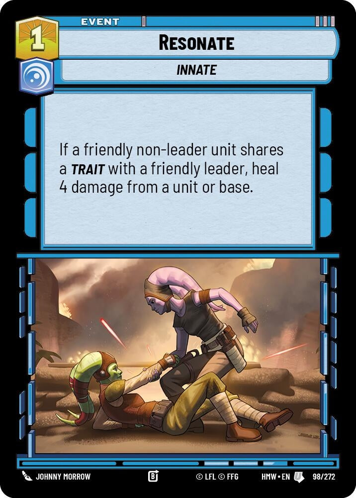 Image for Resonate (98/272) [Homeworlds] - Star Wars: Unlimited