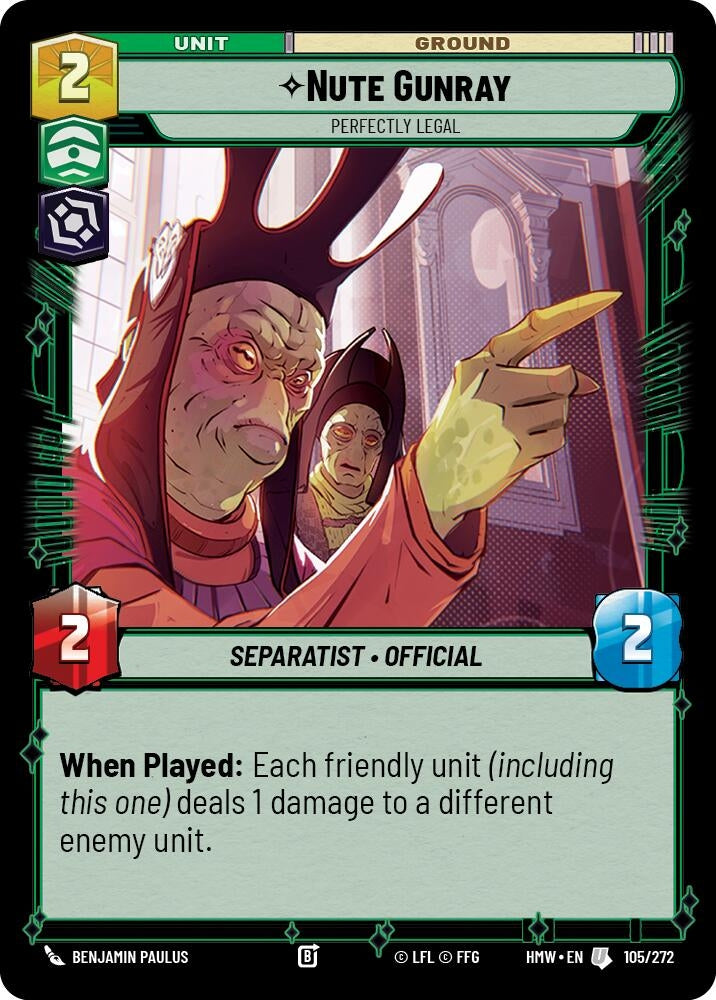 Nute Gunray - Perfectly Legal (105/272) [Homeworlds]