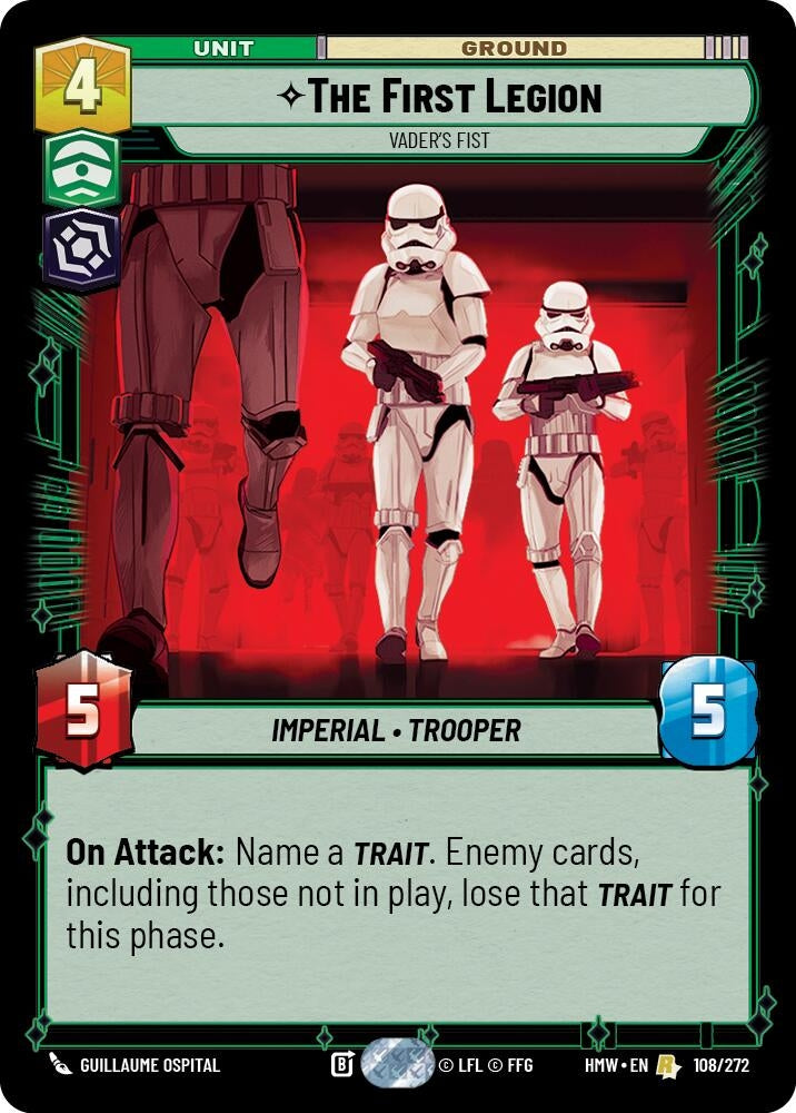 Image for The First Legion - Vader's Fist (108/272) [Homeworlds] - Star Wars: Unlimited