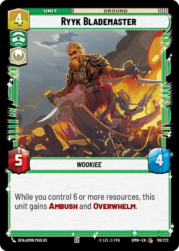 Image for Ryyk Blademaster (118/272) [Homeworlds] - Star Wars: Unlimited