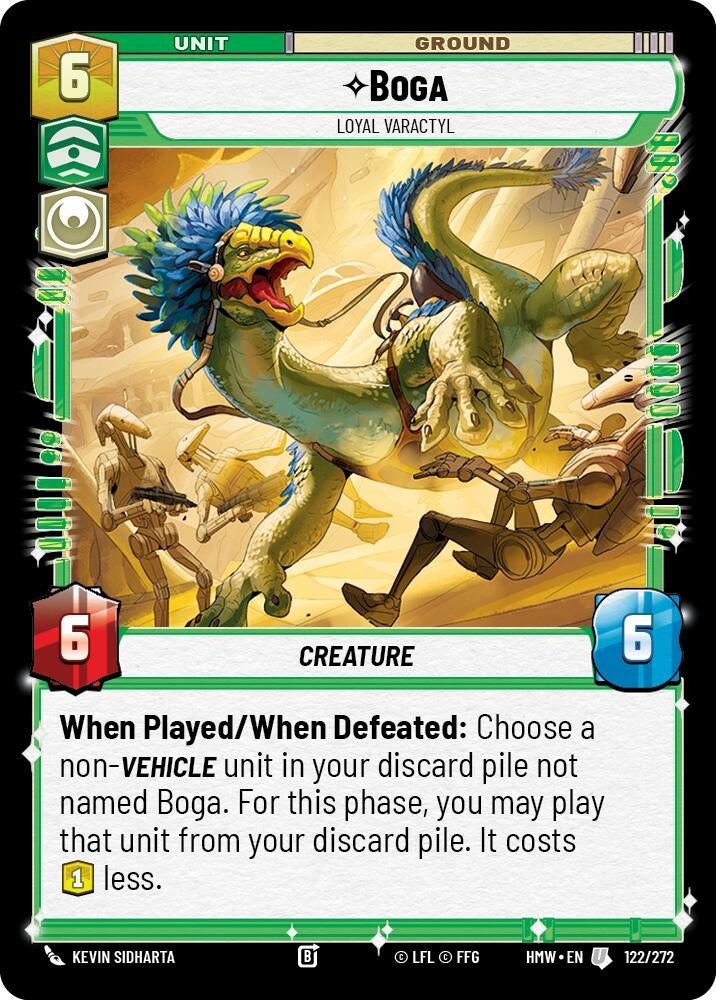 Image for Boga - Loyal Varactyl (122/272) [Homeworlds] - Star Wars: Unlimited