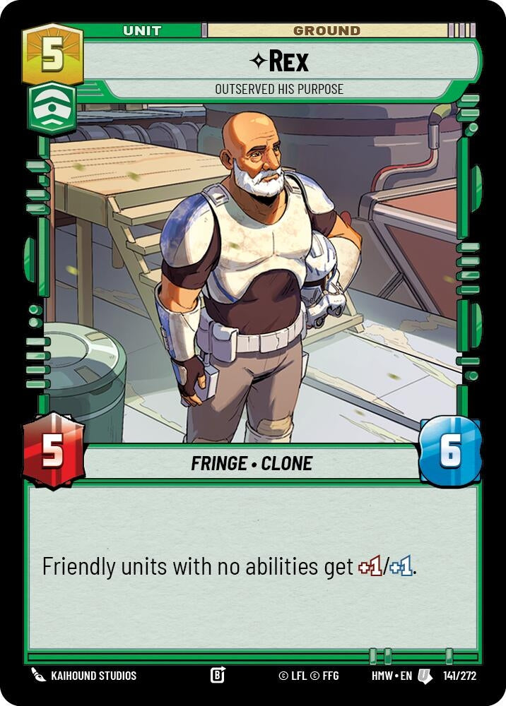 Image for Rex - Outserved His Purpose (141/272) [Homeworlds] - Star Wars: Unlimited