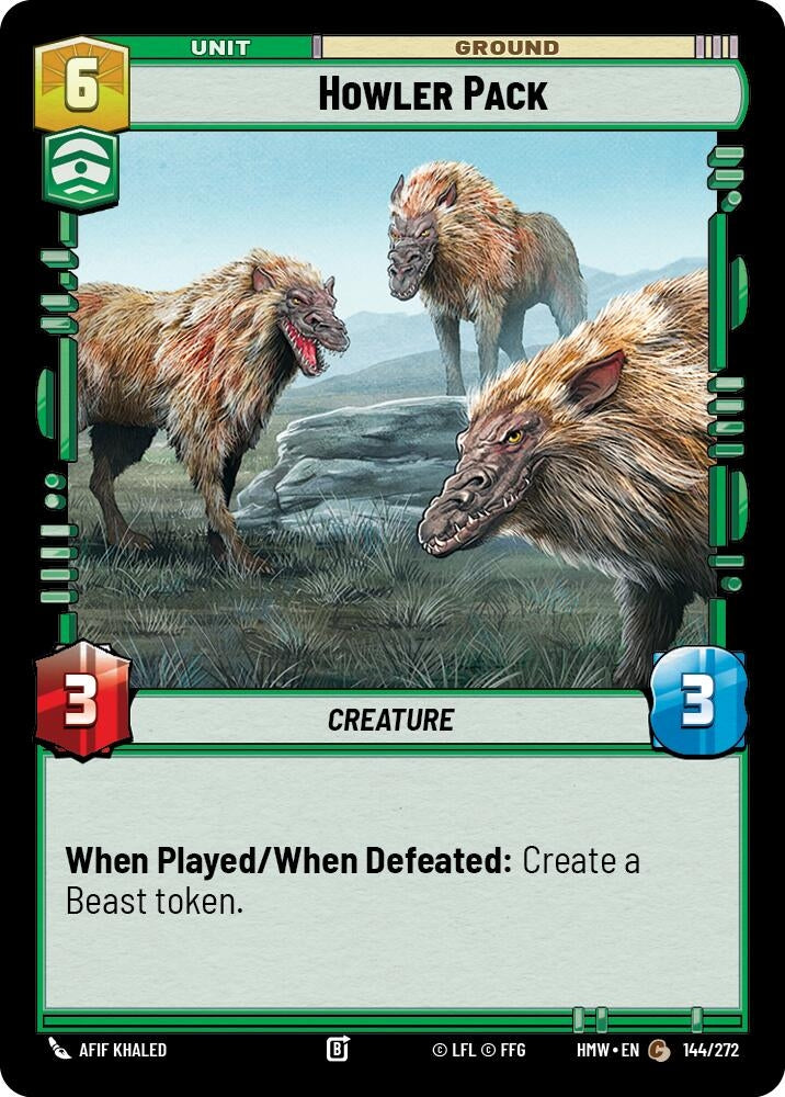 Image for Howler Pack (144/272) [Homeworlds] - Star Wars: Unlimited