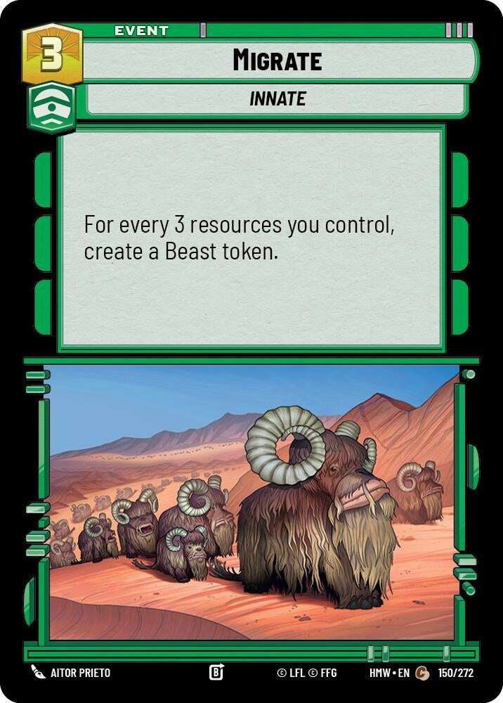 Image for Migrate (150/272) [Homeworlds] - Star Wars: Unlimited