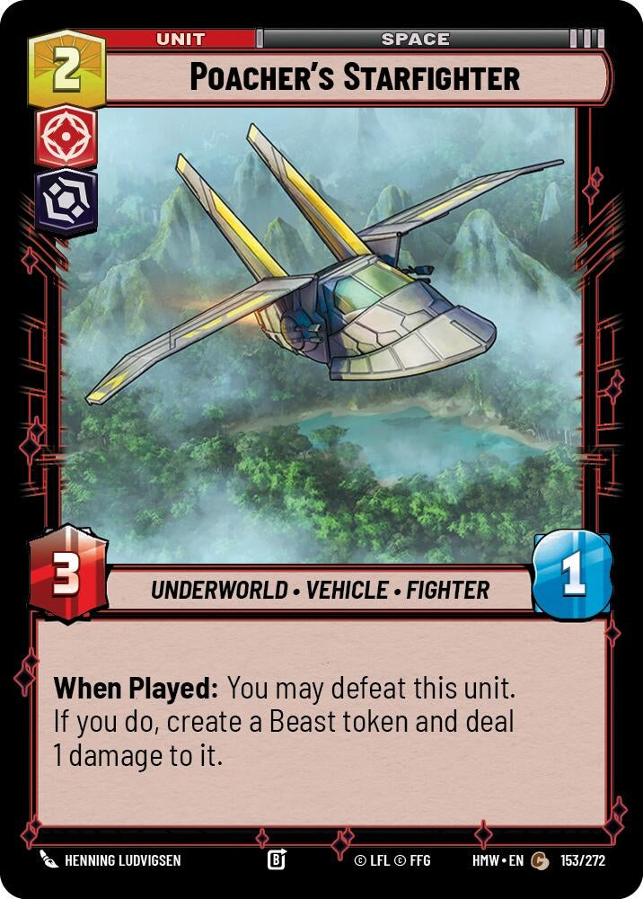 Image for Poacher's Starfighter (153/272) [Homeworlds] - Star Wars: Unlimited