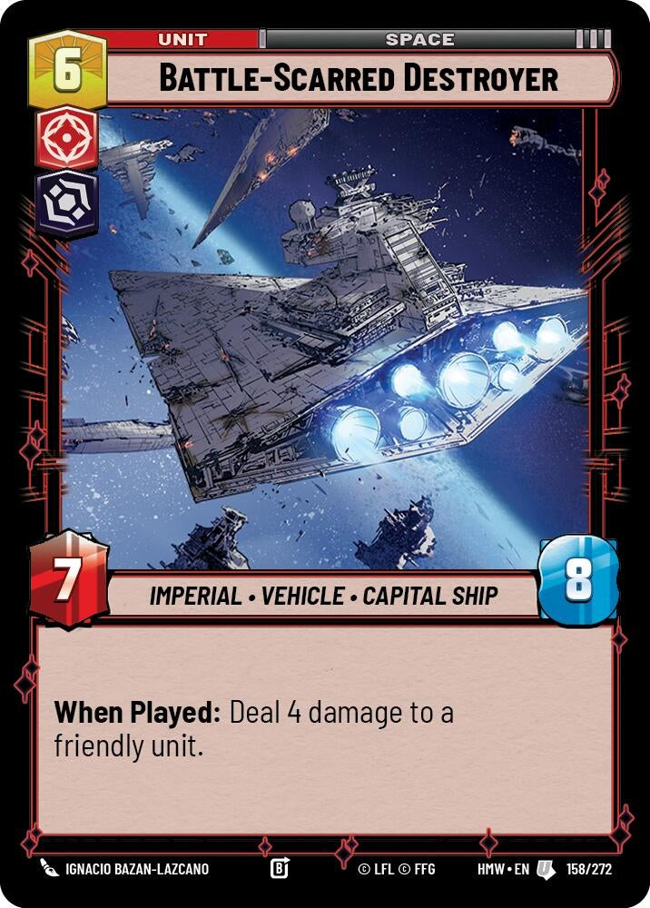 Image for Battle-Scarred Destroyer (158/272) [Homeworlds] - Star Wars: Unlimited
