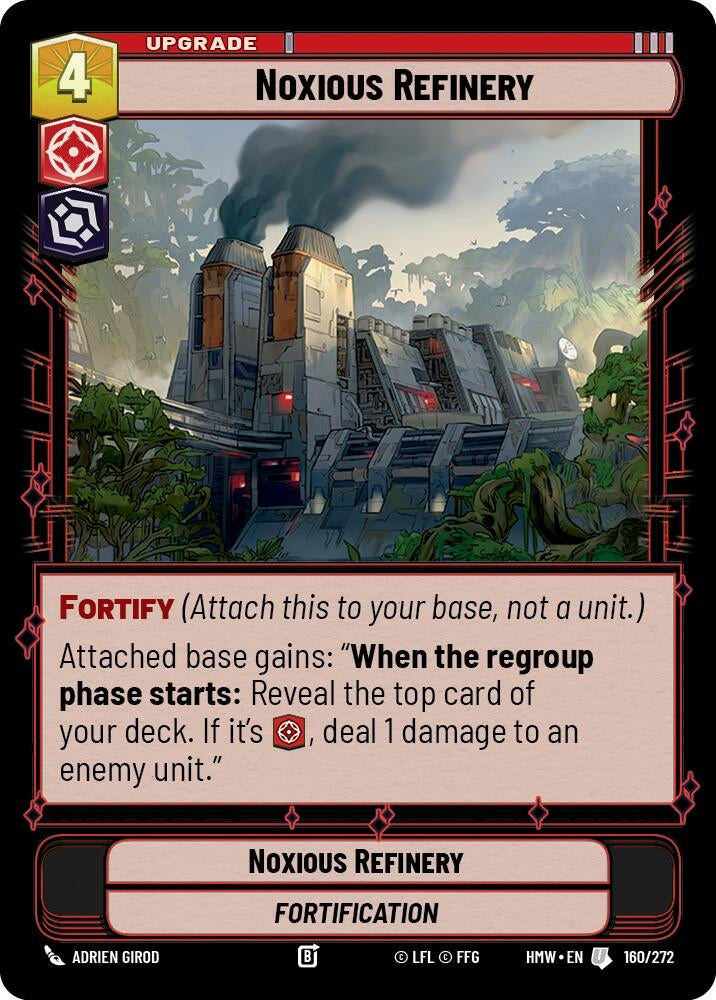 Image for Noxious Refinery (160/272) [Homeworlds] - Star Wars: Unlimited