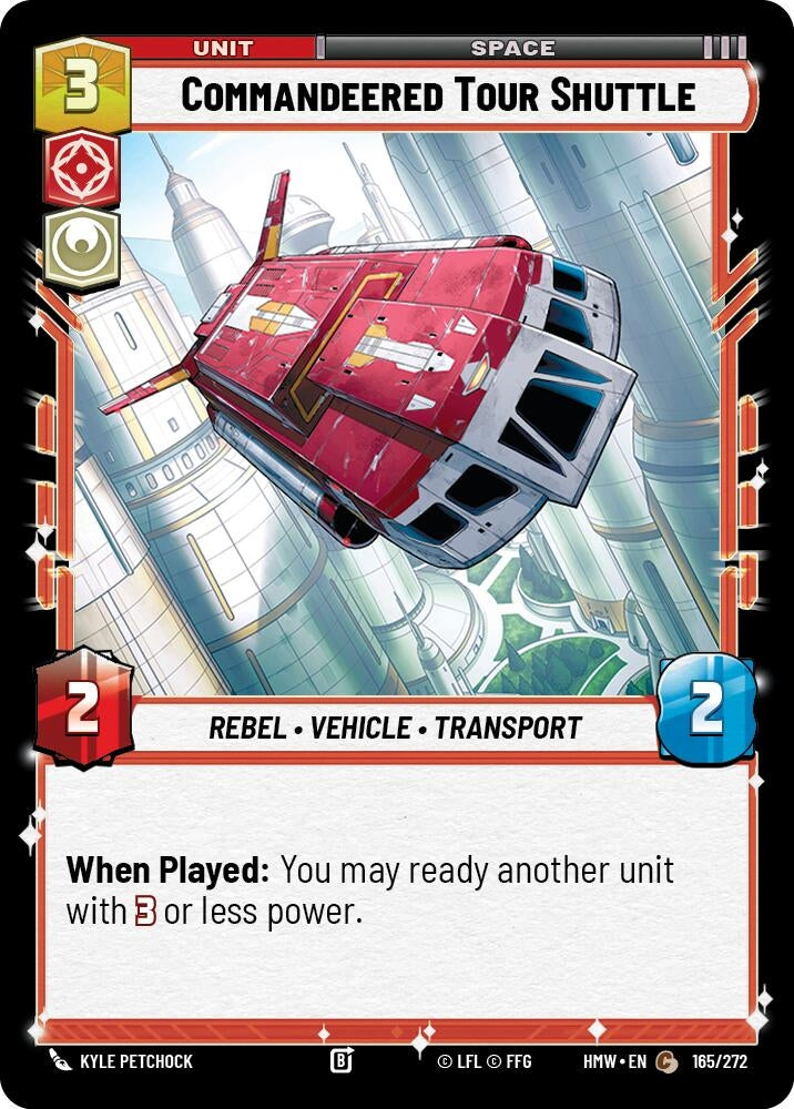 Image for Commandeered Tour Shuttle (165/272) [Homeworlds] - Star Wars: Unlimited