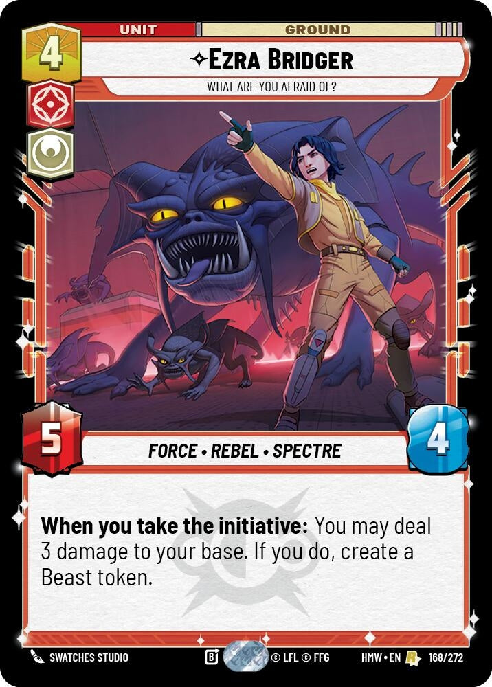 Image for Ezra Bridger - What Are You Afraid Of? (168/272) [Homeworlds] - Star Wars: Unlimited