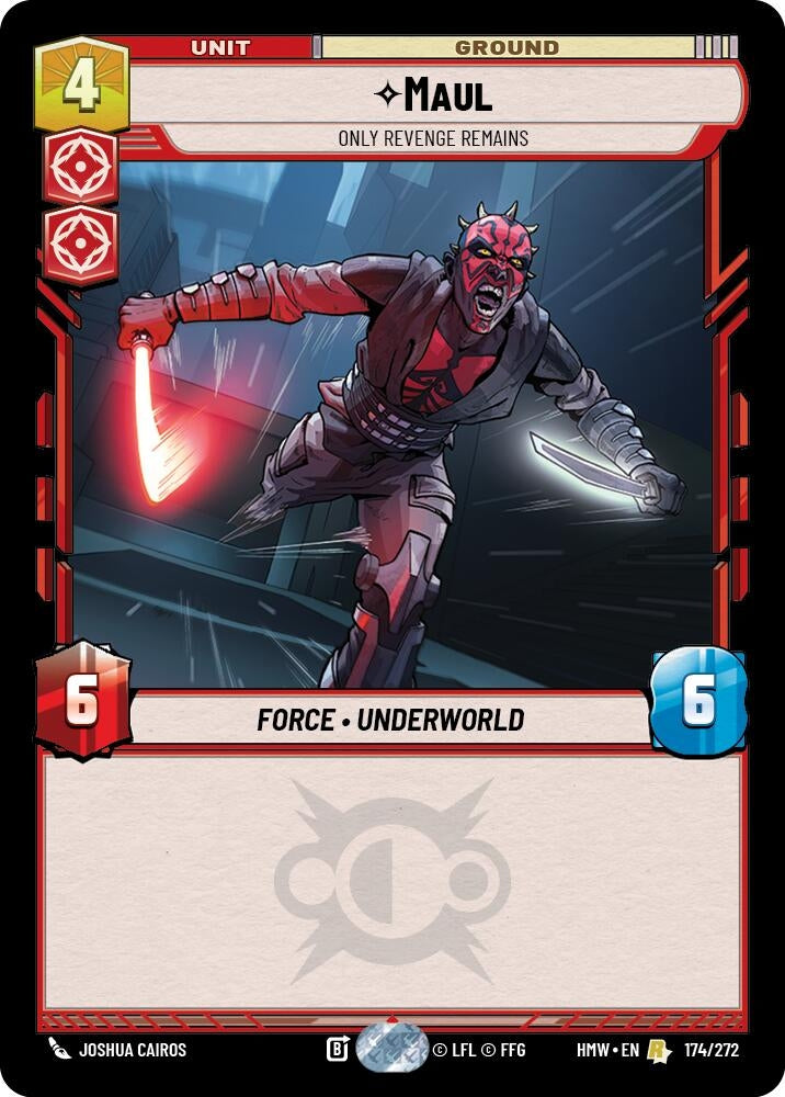 Image for Maul - Only Revenge Remains (174/272) [Homeworlds] - Star Wars: Unlimited