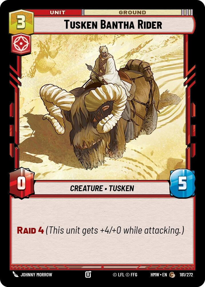 Image for Tusken Bantha Rider (181/272) [Homeworlds] - Star Wars: Unlimited