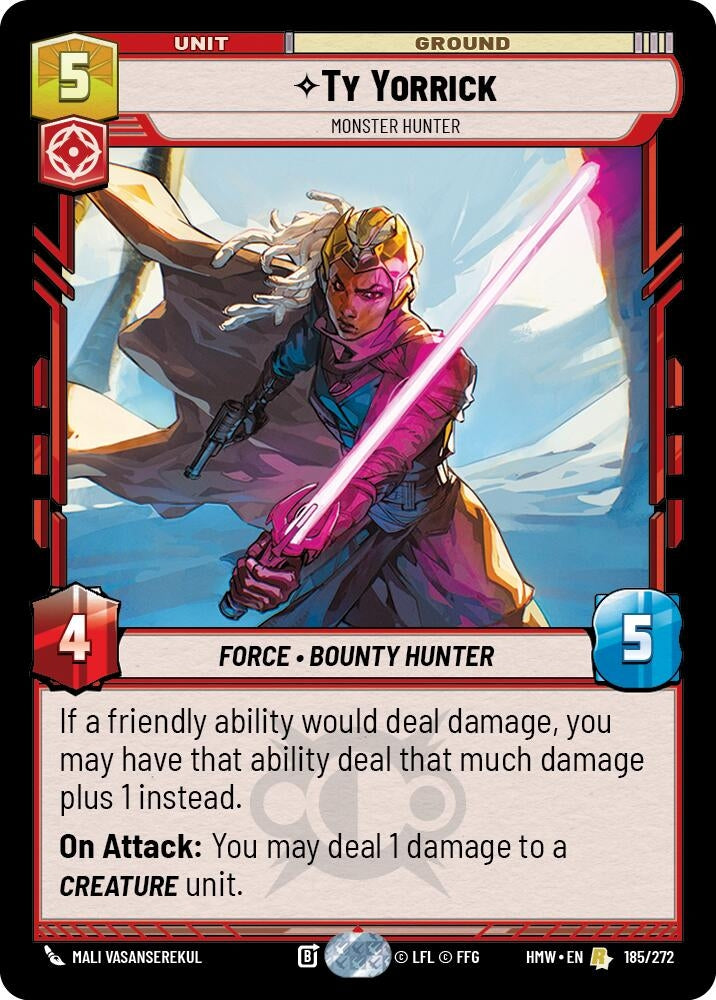 Image for Ty Yorrick - Monster Hunter (185/272) [Homeworlds] - Star Wars: Unlimited