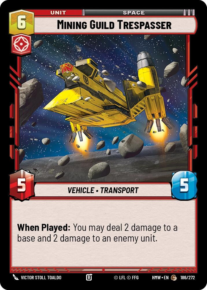 Image for Mining Guild Trespasser (186/272) [Homeworlds] - Star Wars: Unlimited