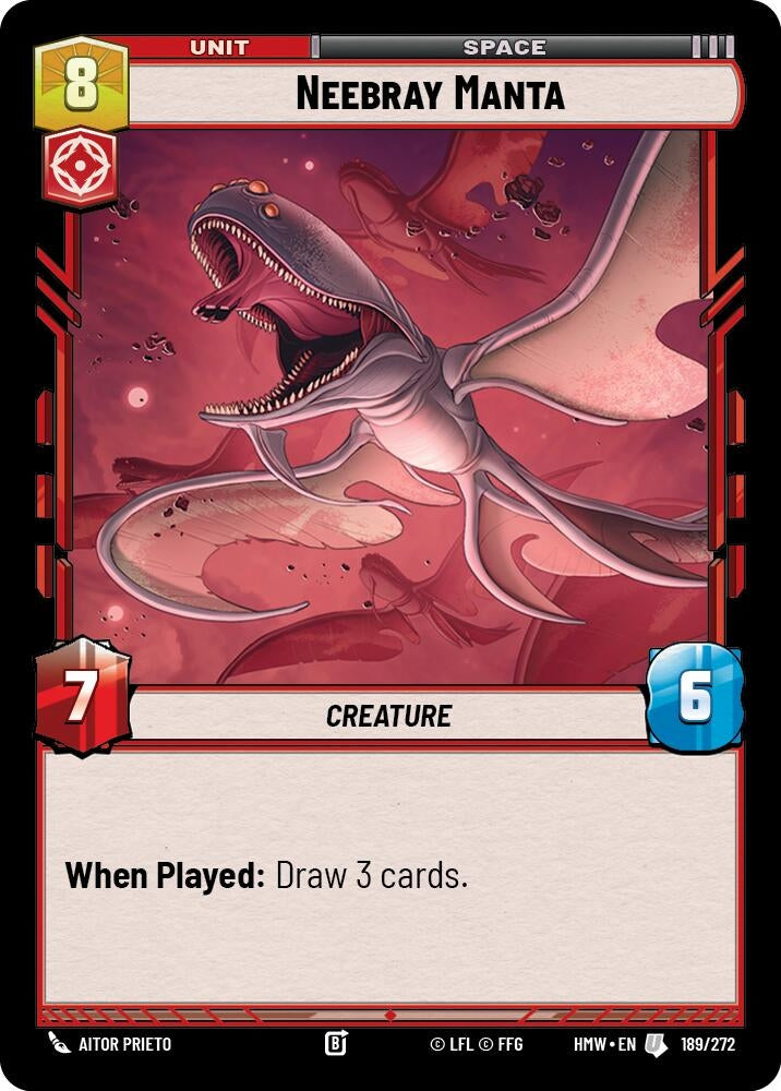 Image for Neebray Manta (189/272) [Homeworlds] - Star Wars: Unlimited