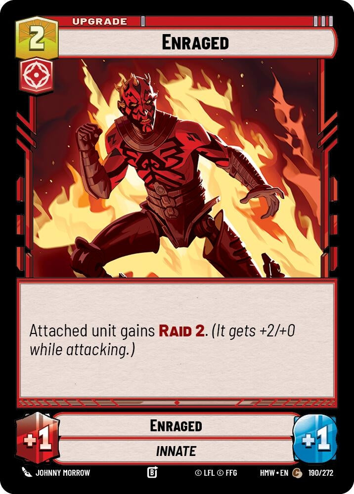 Image for Enraged (190/272) [Homeworlds] - Star Wars: Unlimited
