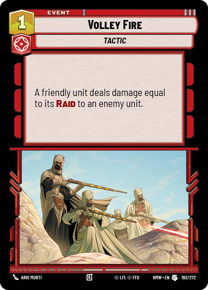 Image for Volley Fire (192/272) [Homeworlds] - Star Wars: Unlimited
