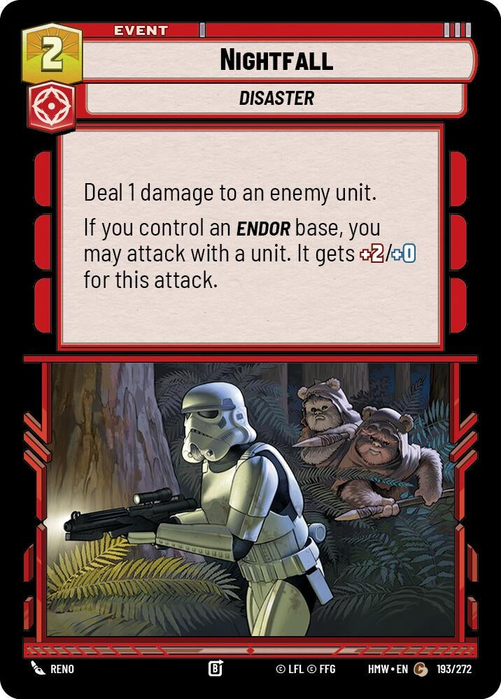 Image for Nightfall (193/272) [Homeworlds] - Star Wars: Unlimited