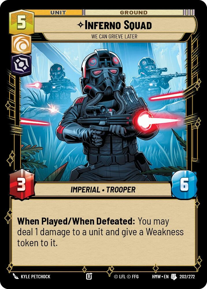 Image for Inferno Squad - We Can Grieve Later (202/272) [Homeworlds] - Star Wars: Unlimited