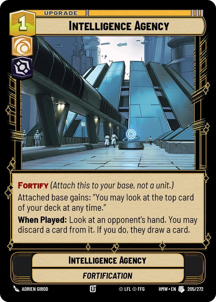 Image for Intelligence Agency (205/272) [Homeworlds] - Star Wars: Unlimited