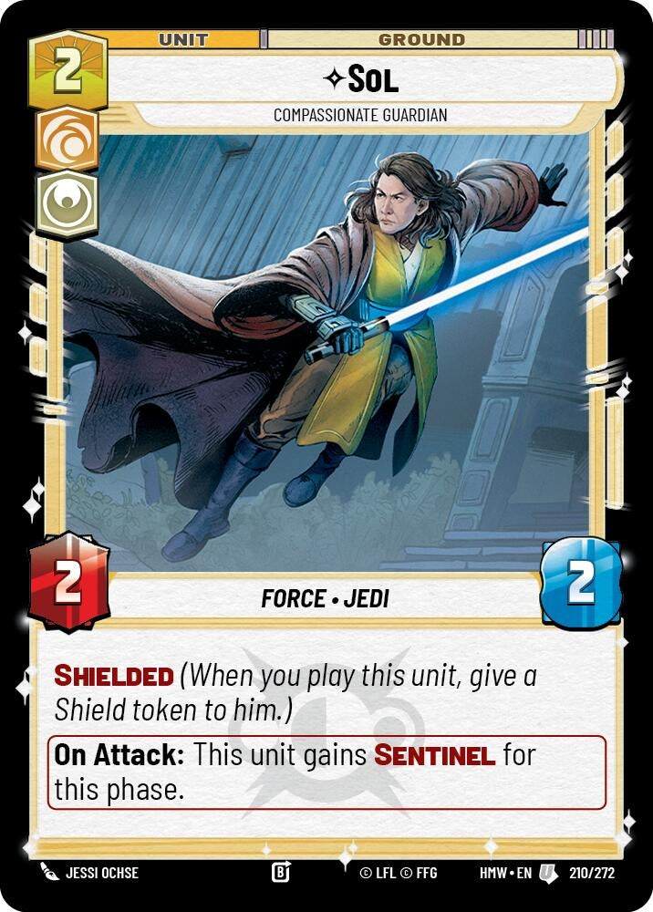 Image for Sol - Compassionate Guardian (210/272) [Homeworlds] - Star Wars: Unlimited