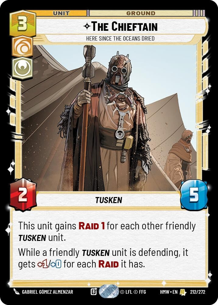 Image for The Chieftain - Here Since the Oceans Dried (212/272) [Homeworlds] - Star Wars: Unlimited