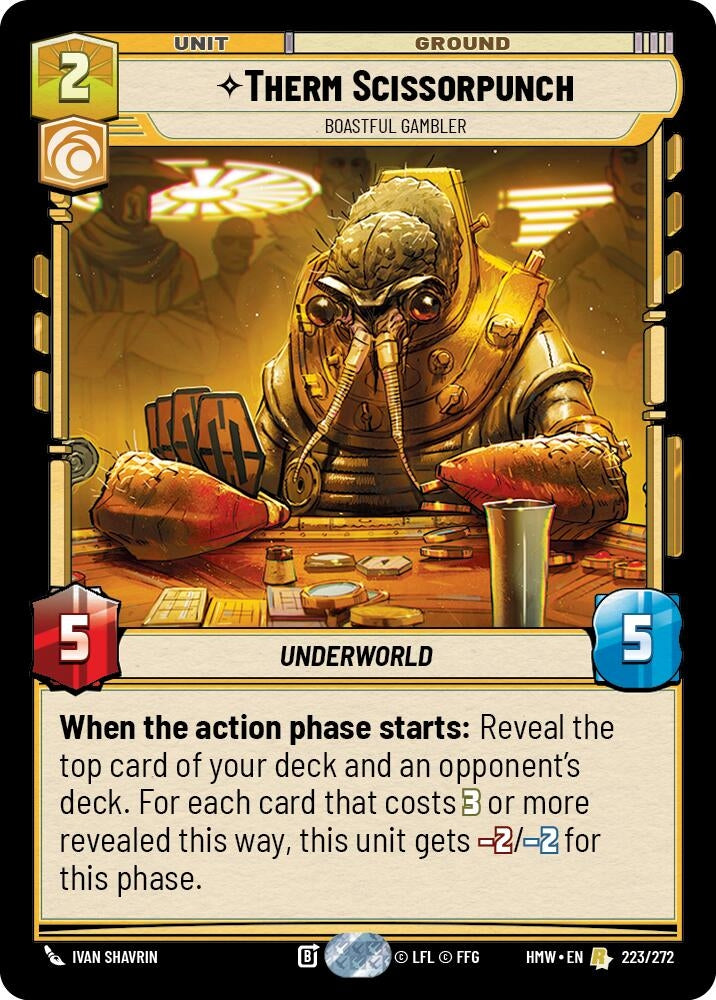 Image for Therm Scissorpunch - Boastful Gambler (223/272) [Homeworlds] - Star Wars: Unlimited