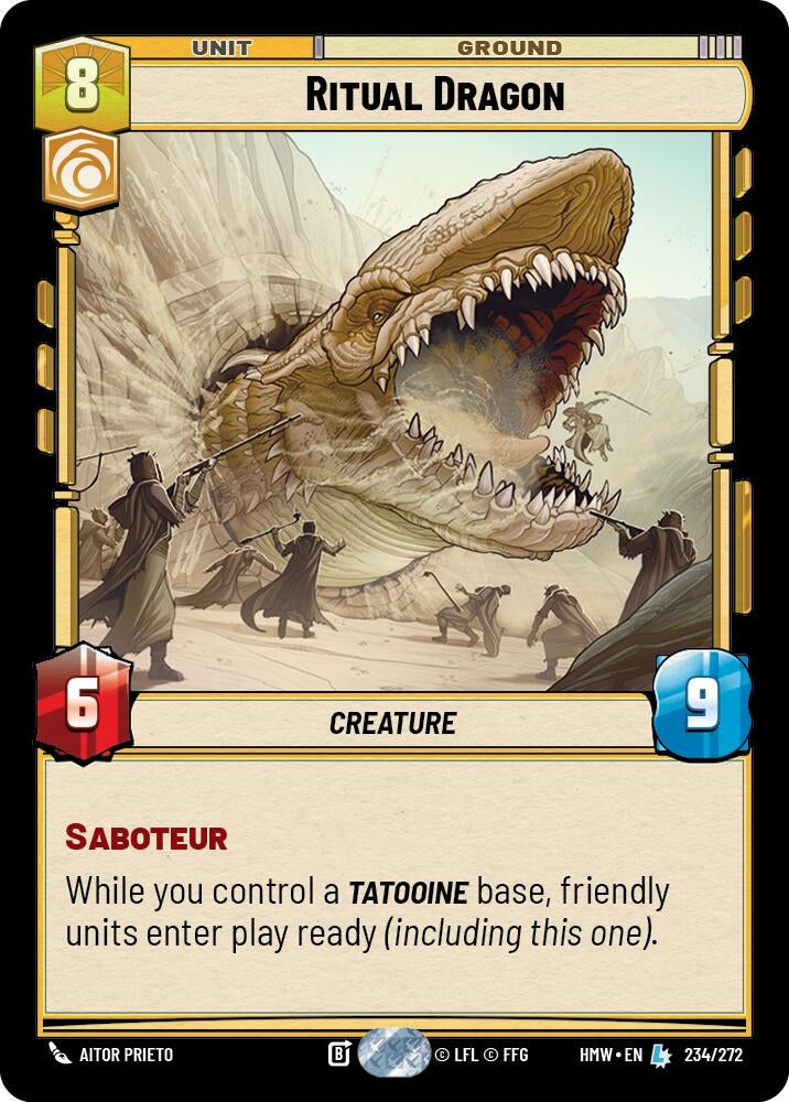 Image for Ritual Dragon (234/272) [Homeworlds] - Star Wars: Unlimited