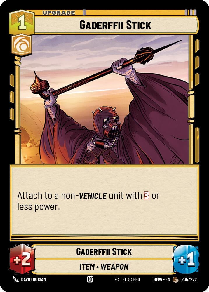 Image for Gaderffii Stick (235/272) [Homeworlds] - Star Wars: Unlimited